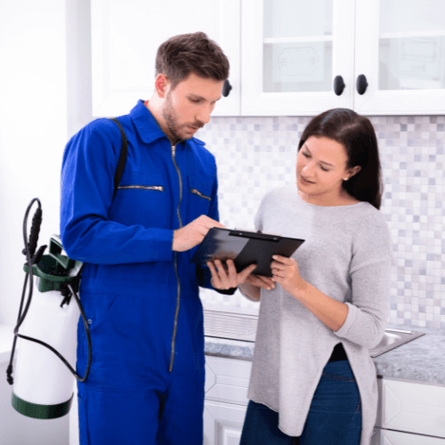 Technicien prodiguant des conseils anti-rongeurs